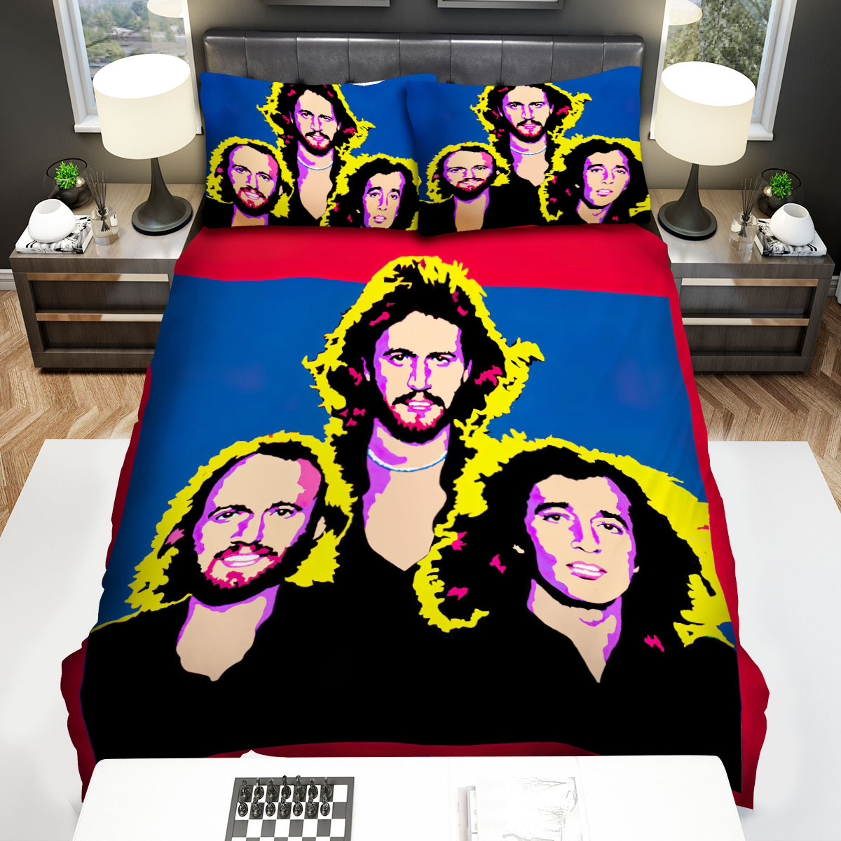 bee gees members art bed sheets spread duvet cover bedding sets rliit