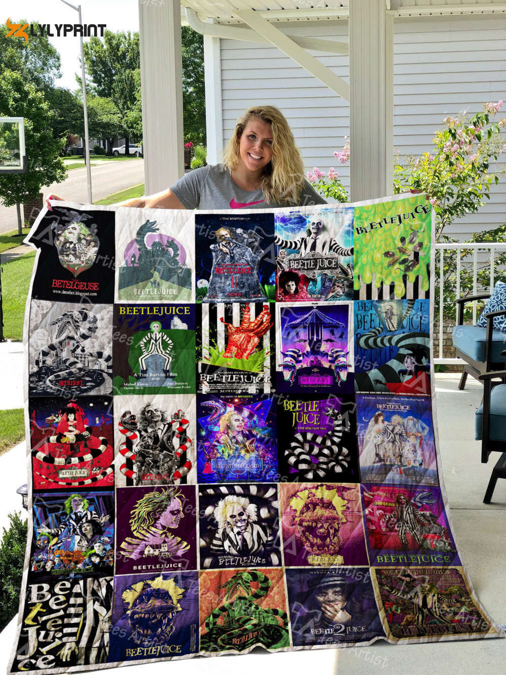 beetlejuice 2 quilt blanket