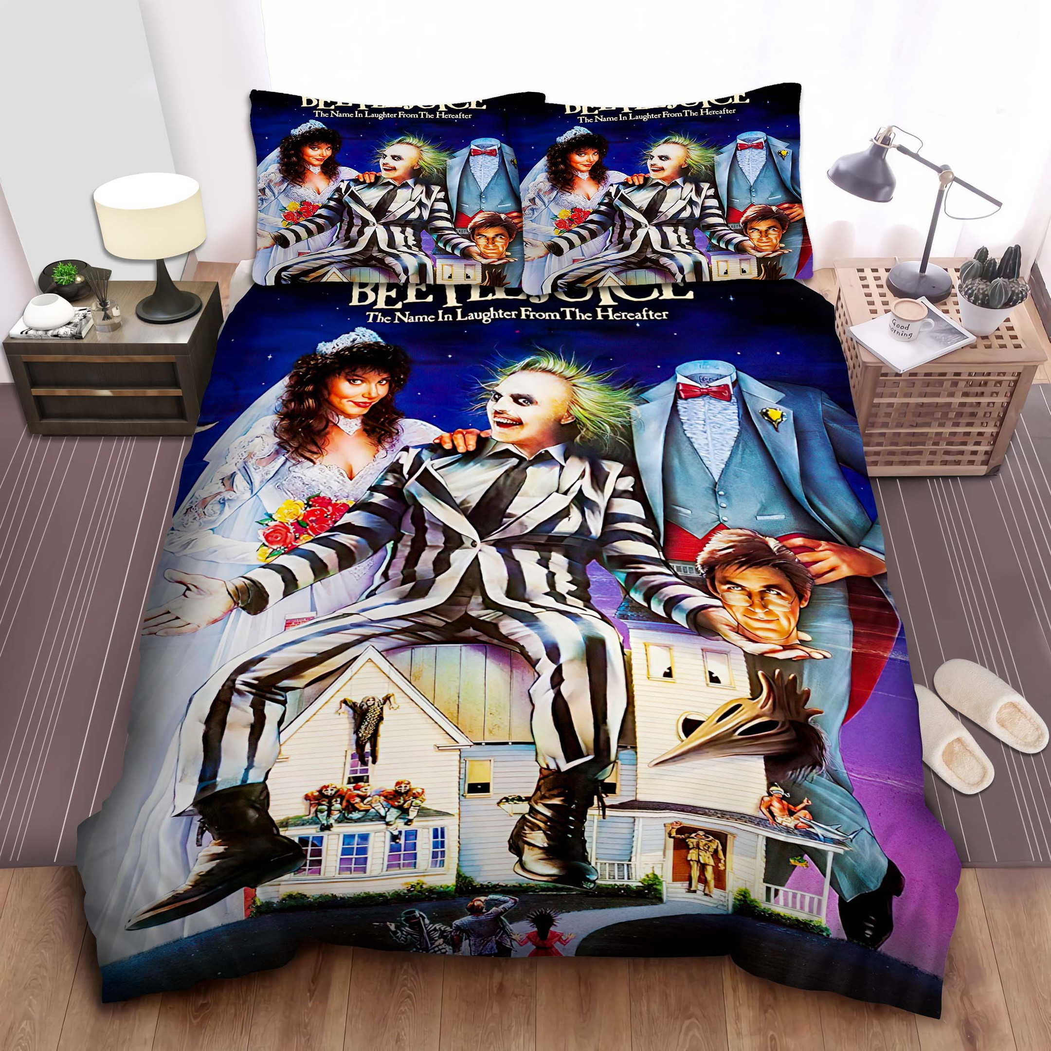 beetlejuice original film poster duvet cover bedroom sets comfortable bedding sets u0ikm