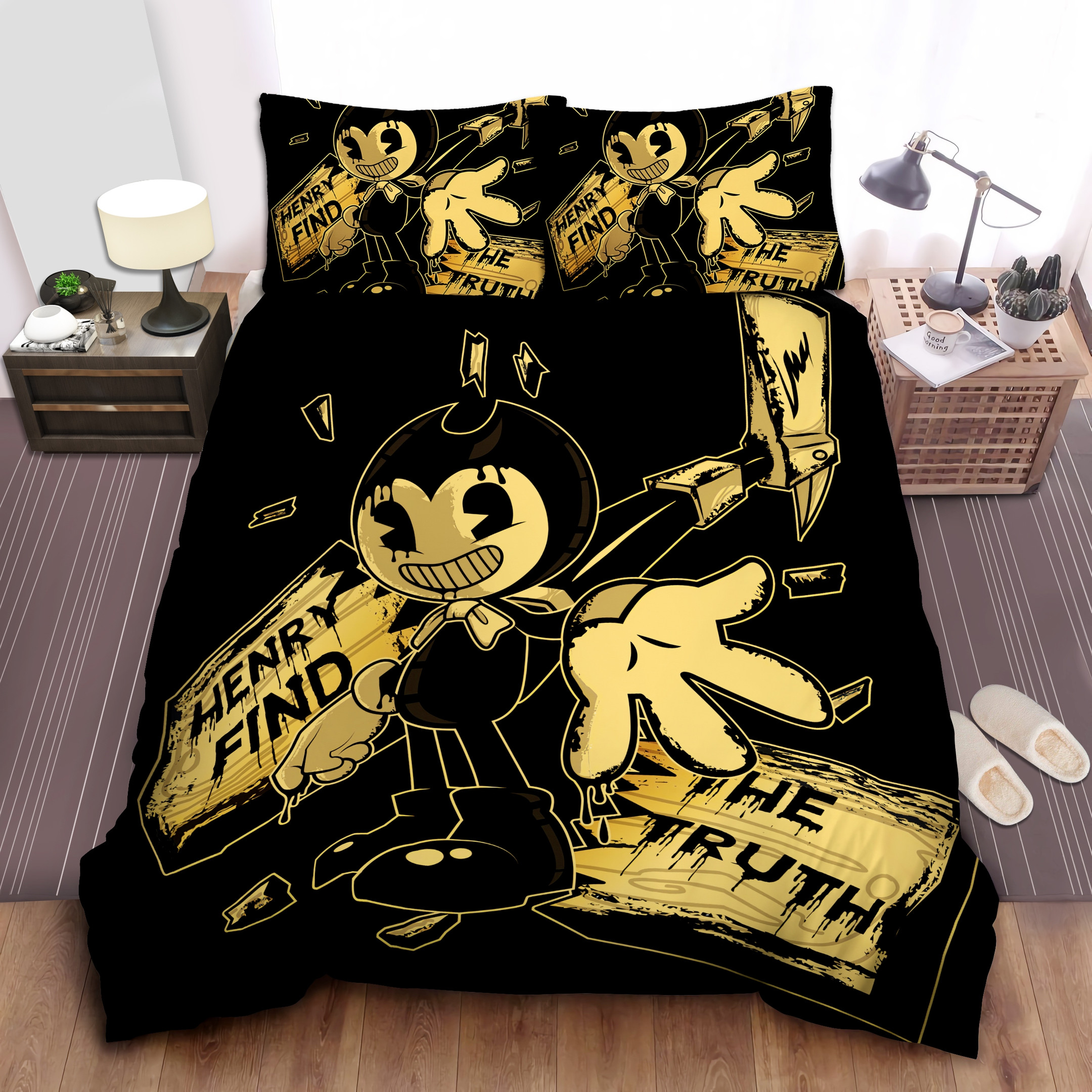 bendy and the ink machine duvet cover bedroom sets comfortable bedding sets bbsvq