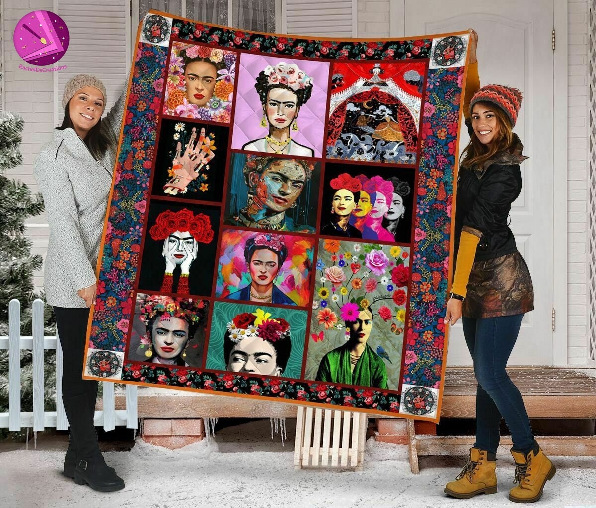 best gift beautiful frida kahlo blanket ukdln