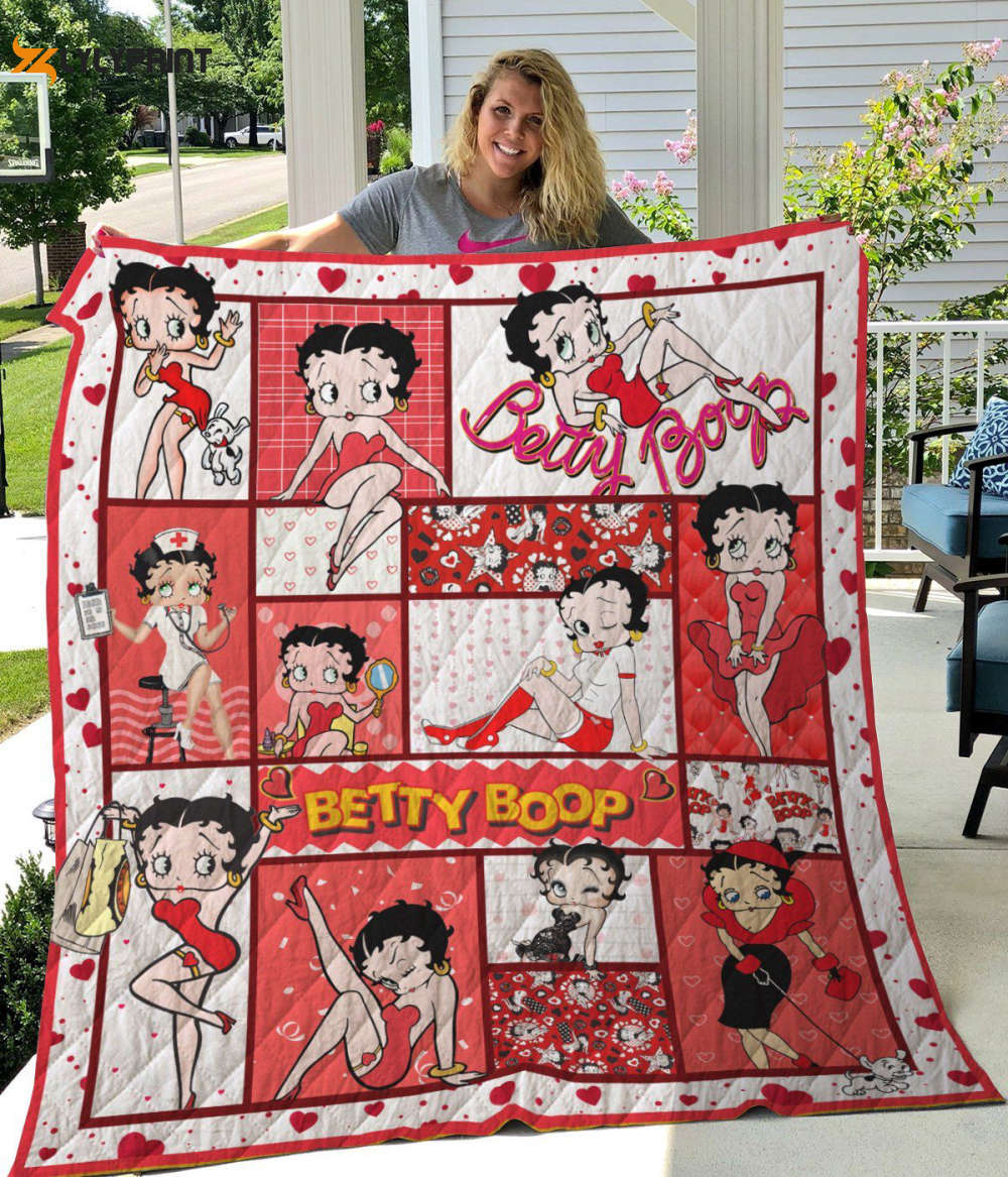 betty boop 3 quilt blanket for fans home decor gift