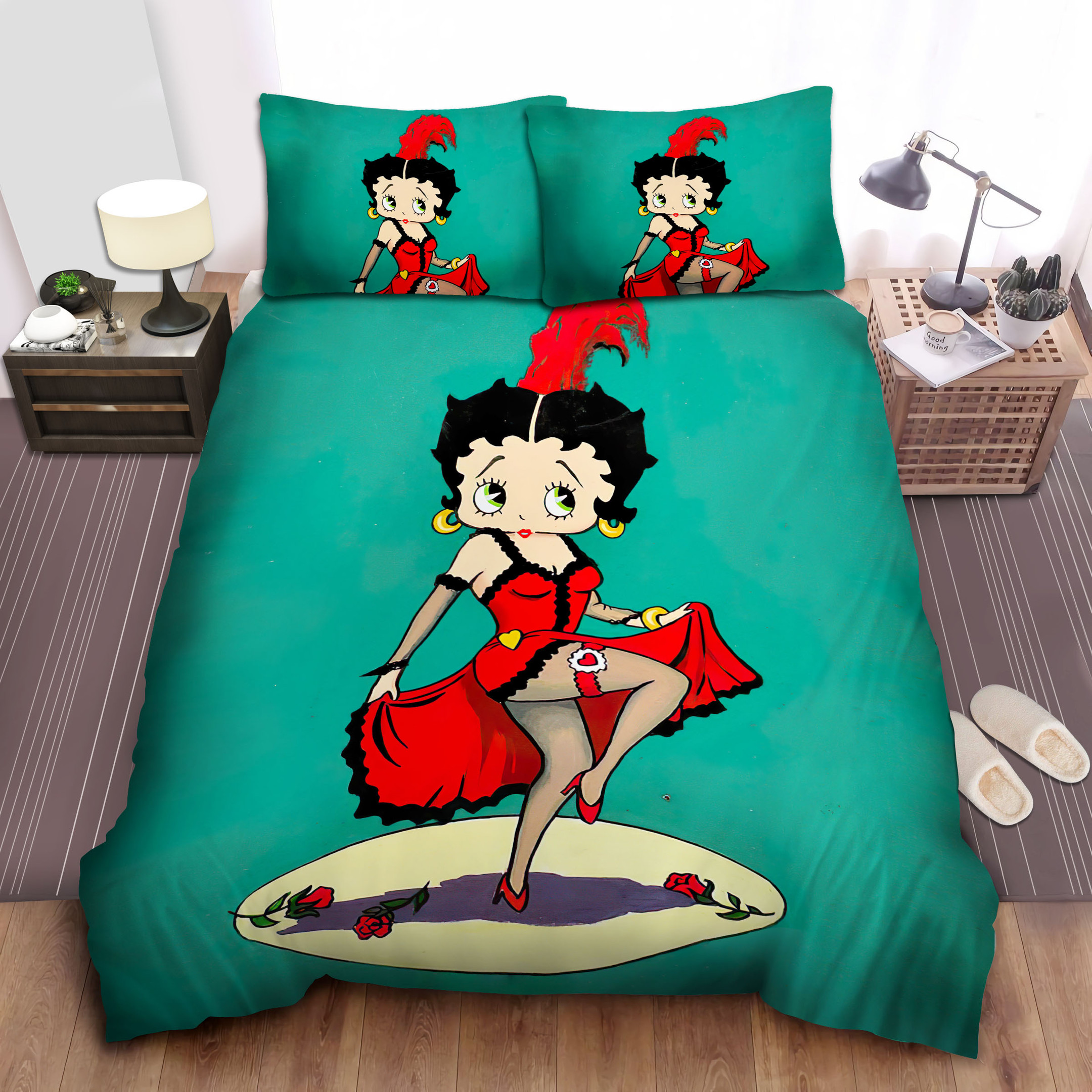 betty boop dancer duvet cover bedroom sets comfortable bedding sets 4jidl