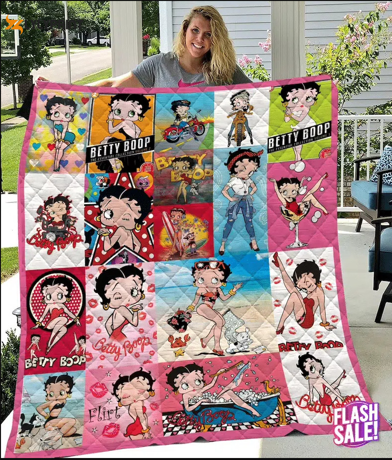 betty boop quilt blanket for fans home decor gift 2o 3