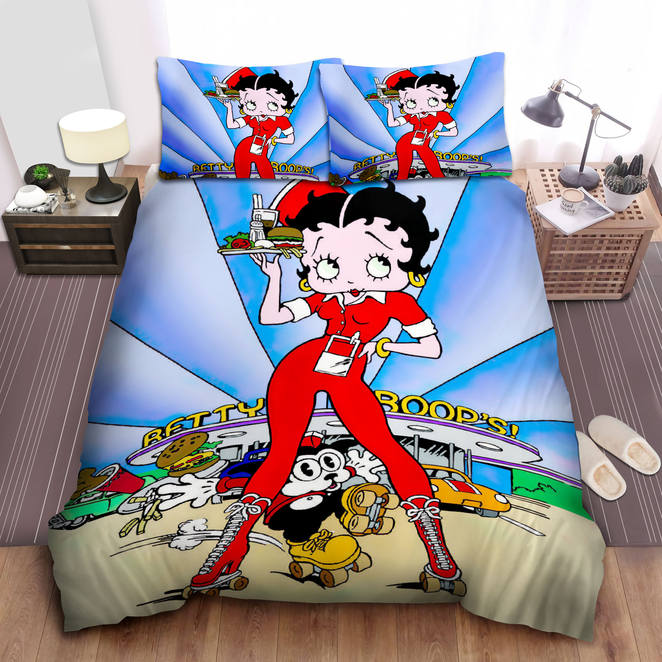 betty boop skating bed sheets spread comforter duvet cover bedding sets 11zyt