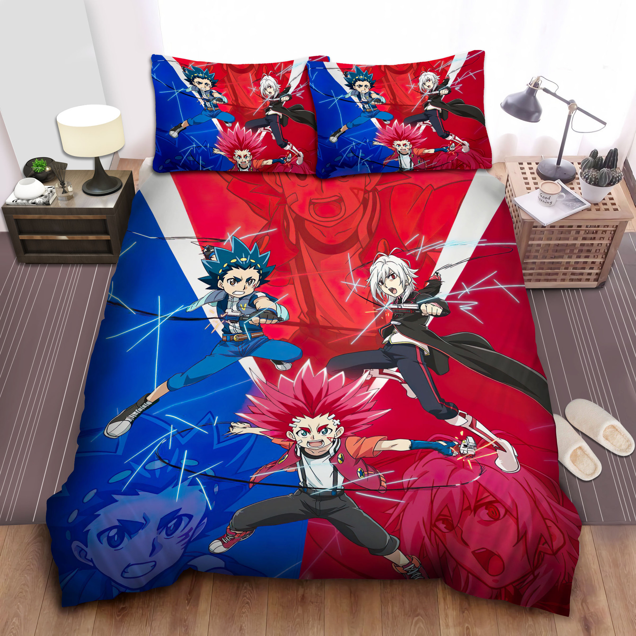 beyblade burst comforter duvet cover bed sheets bedding sets o9tna