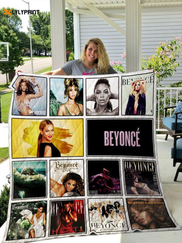 beyonce 3d customized quilt blanket