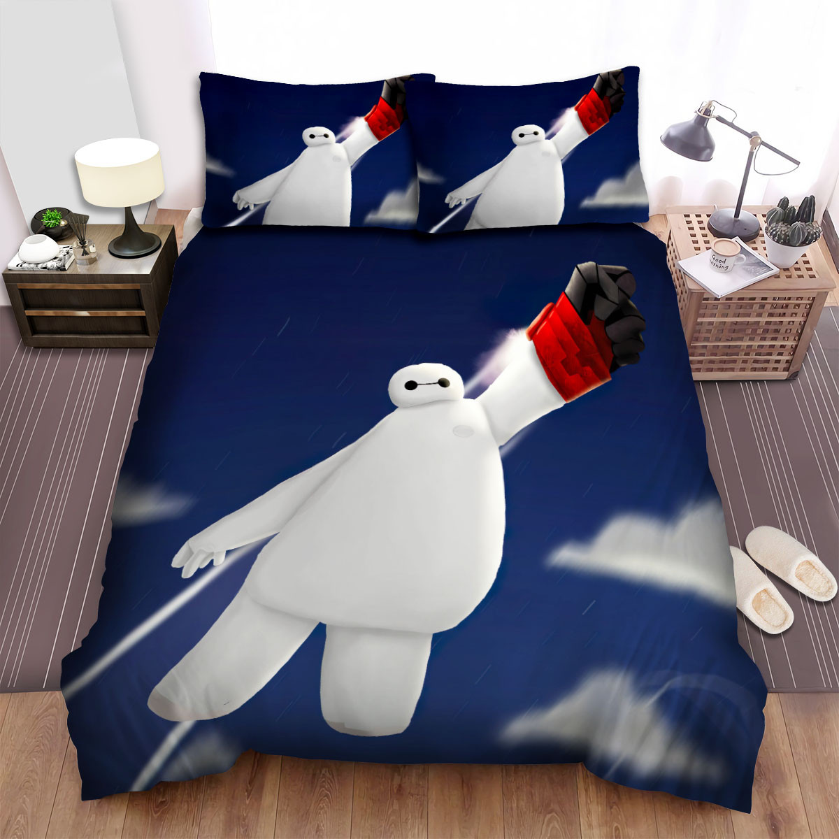 big hero 6 baymax up in the sky bed sheets spread comforter duvet cover bedding sets gf01m