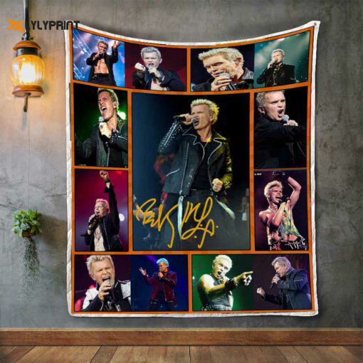 billy idol quilt blanket for fans home decor gift