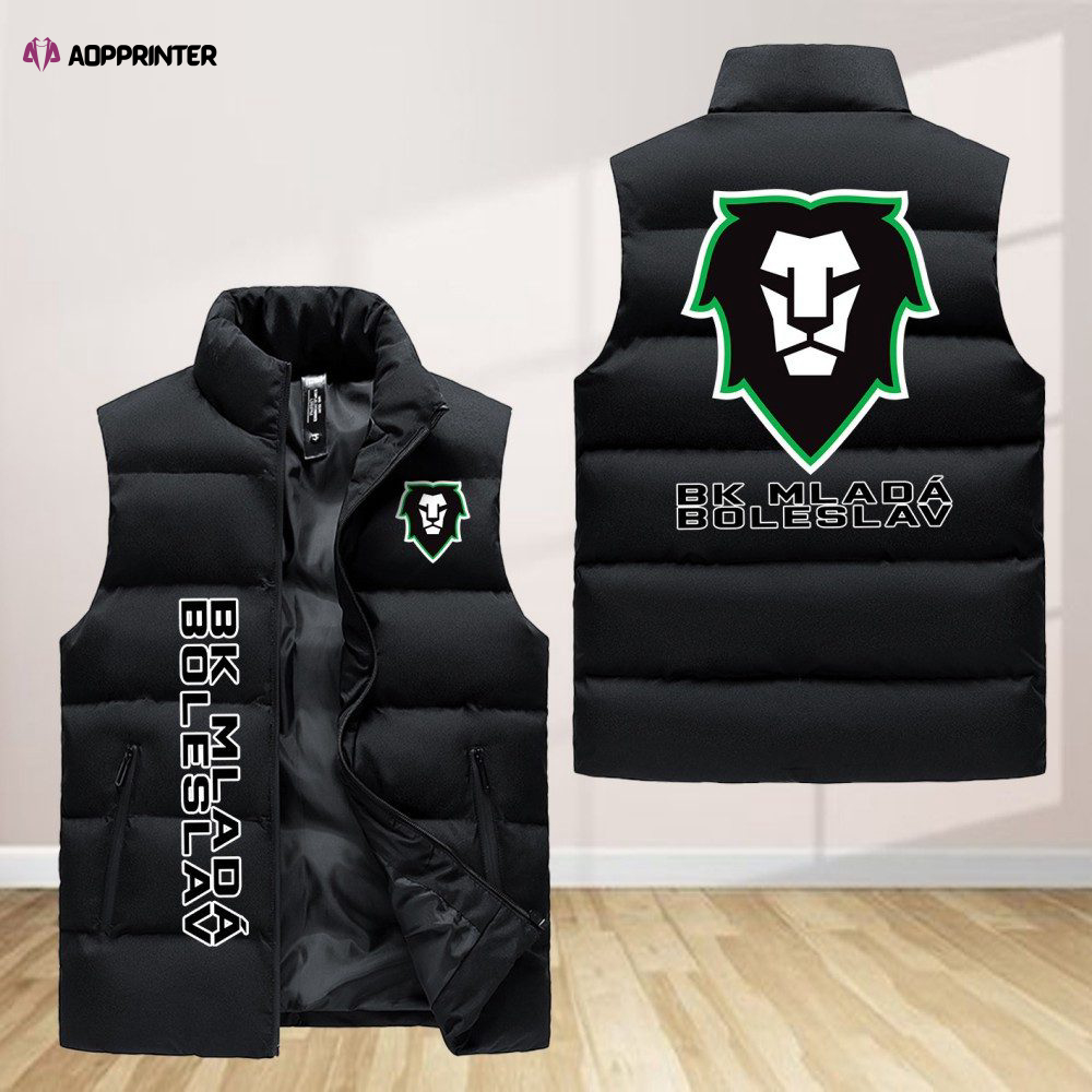 bk mlada boleslav sleeveless puffer jacket custom for fans gifts