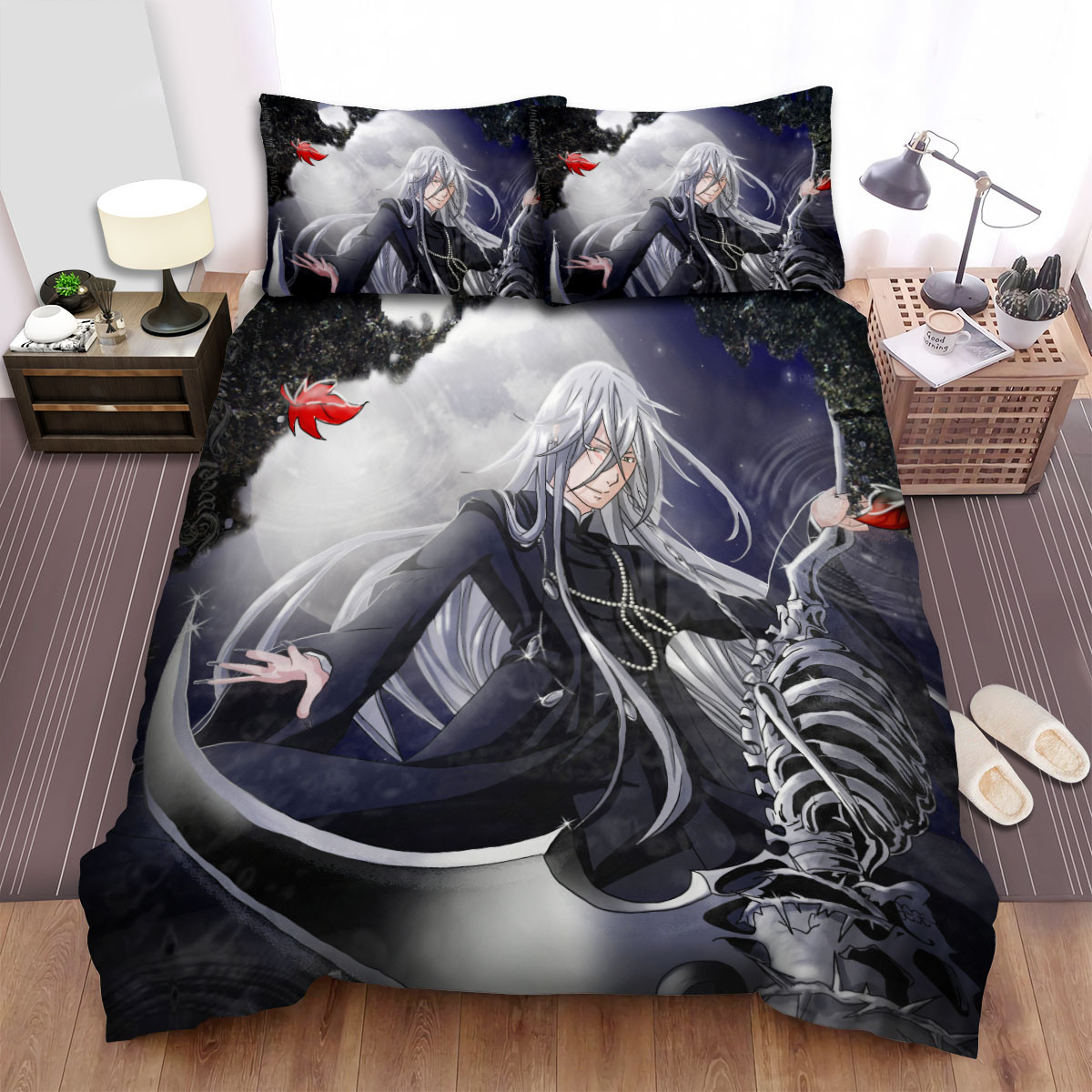 black butler undertaker with the skeleton duvet cover bedroom sets comfortable bedding sets hiev0