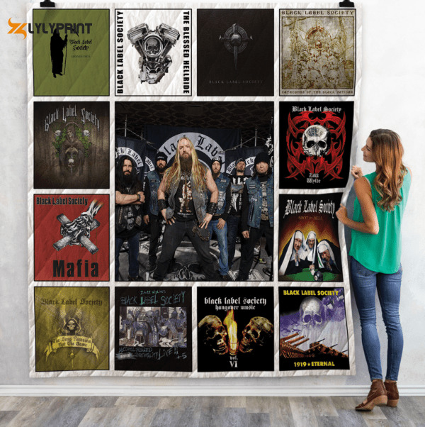 black label society 2 quilt blanket for fans home decor gift 1 1