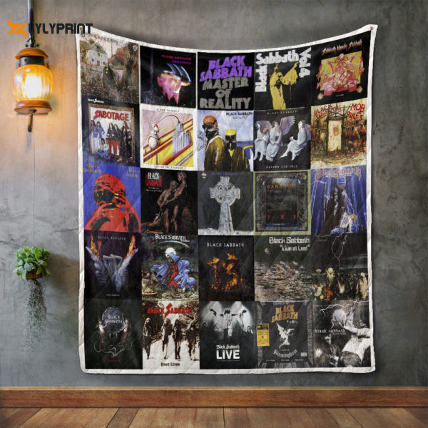 black sabbath band music black sabbath album covers thank you for the memories 1k186 gift lover quilt blanket 1589