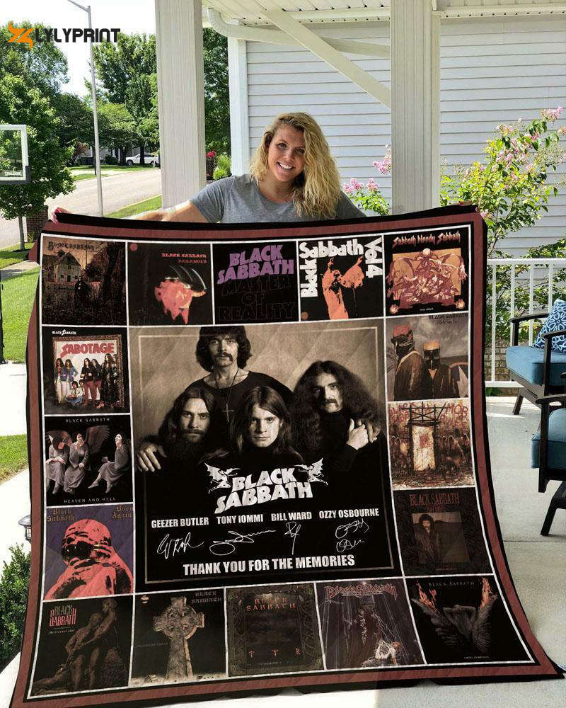 black sabbath quilt blanket for fans home decor gift 2b