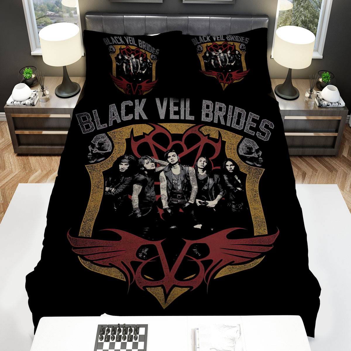 black veil brides members duvet cover bedroom sets comfortable bedding sets 7og05