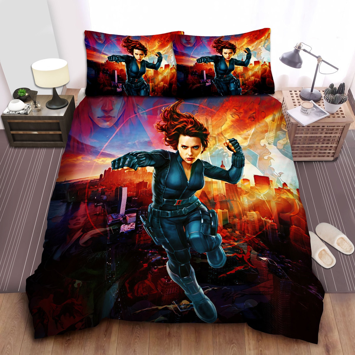 black widow the city behind her duvet cover bedroom sets comfortable bedding sets nmcz0