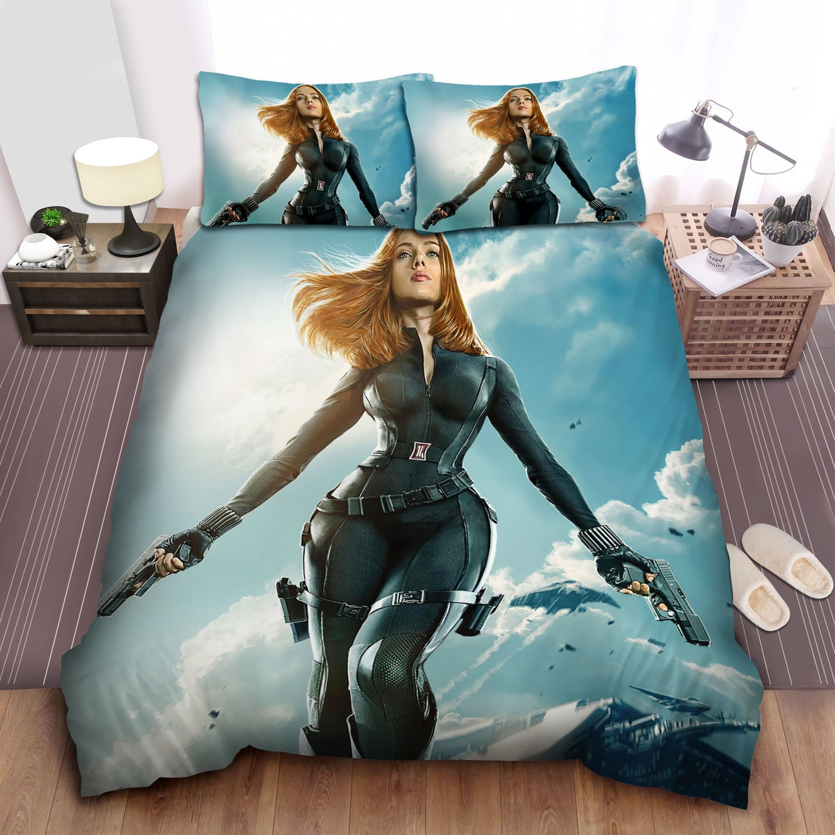 black widow the winter soldier her bed sheets spread comforter duvet cover bedding sets shdrb