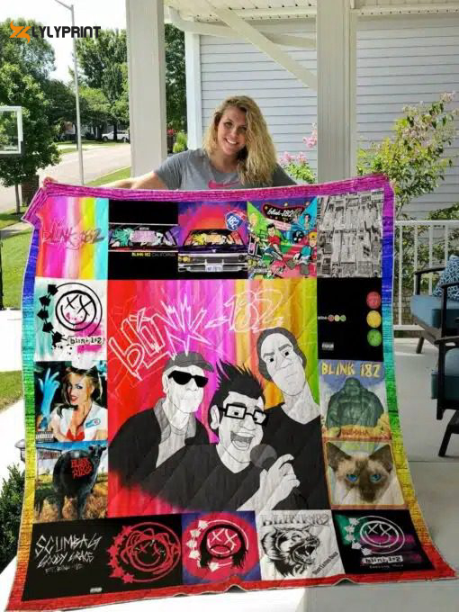 blink 128 a quilt blanket for fans home decor gift