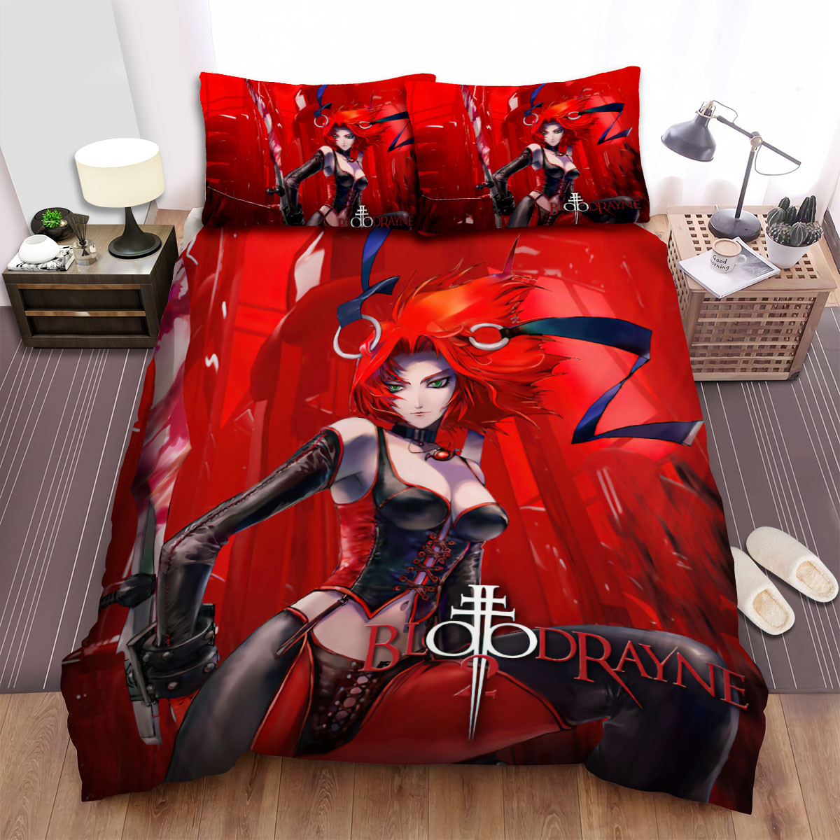 bloodrayne red background duvet cover bedroom sets comfortable bedding sets k7cmf