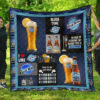 blue moon quilt blanket funny gift for beer lover krqml