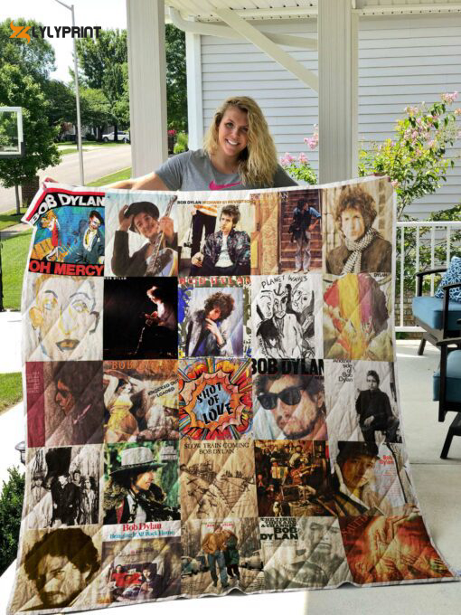 bob dylan quilt blanket for fans home decor gift