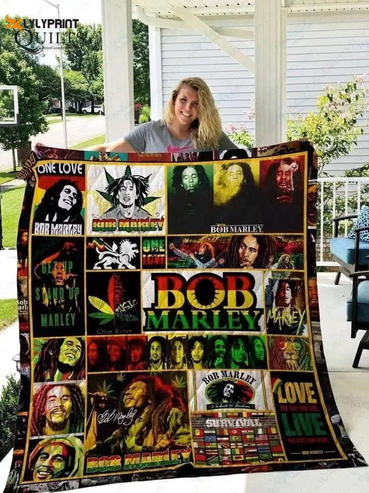 bob marley 5 quilt blanket 1