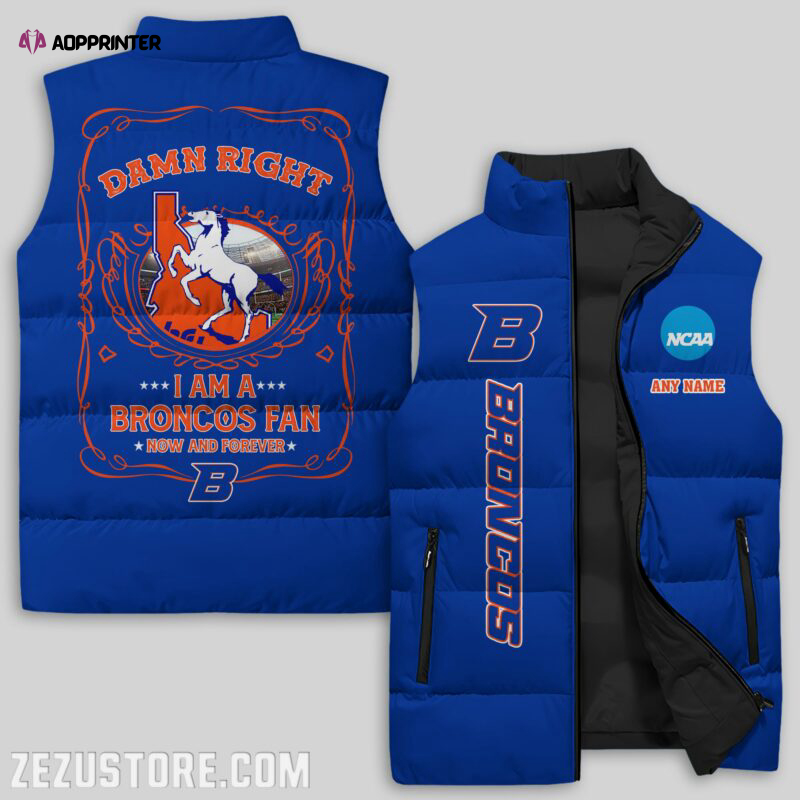 boise state broncos ncaa sleeveless puffer jacket custom for fans gifts 3