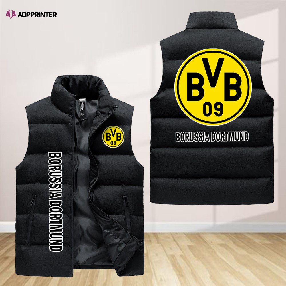 borussia dortmund ii sleeveless puffer jacket custom for fans gifts