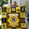 boston bruins quilt blanket for fans home decor gift 2c