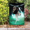 boston celtics jaylen brown playing double sided printing garden flag home decor gifts