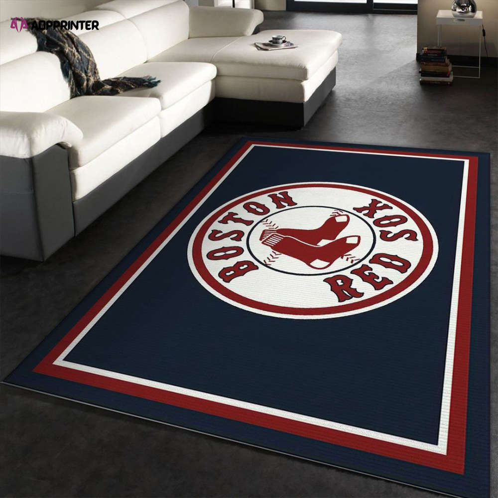 boston red sox imperial spirit rug living room floor decor fan gifts