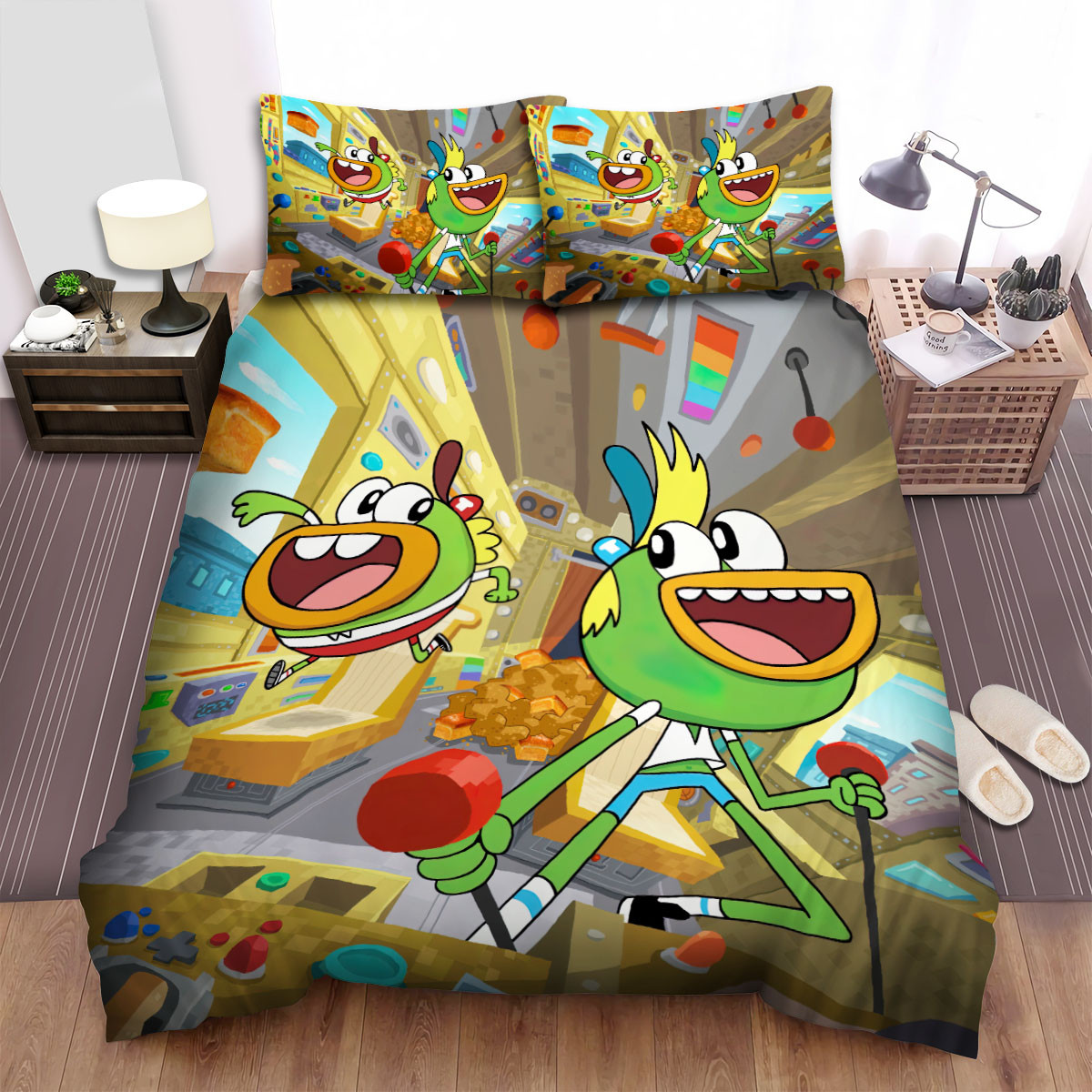 breadwinners swaysway buhdeuce in bread car bed sheets spread duvet cover bedding set wrr8z