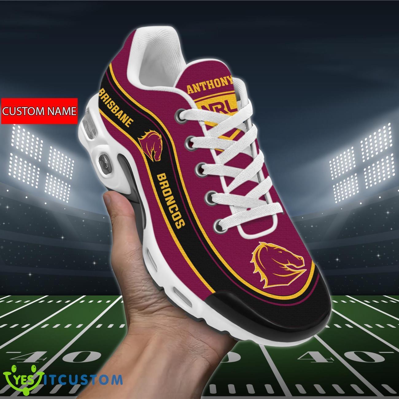 brisbane broncos air cushion sports shoes custom name for fans