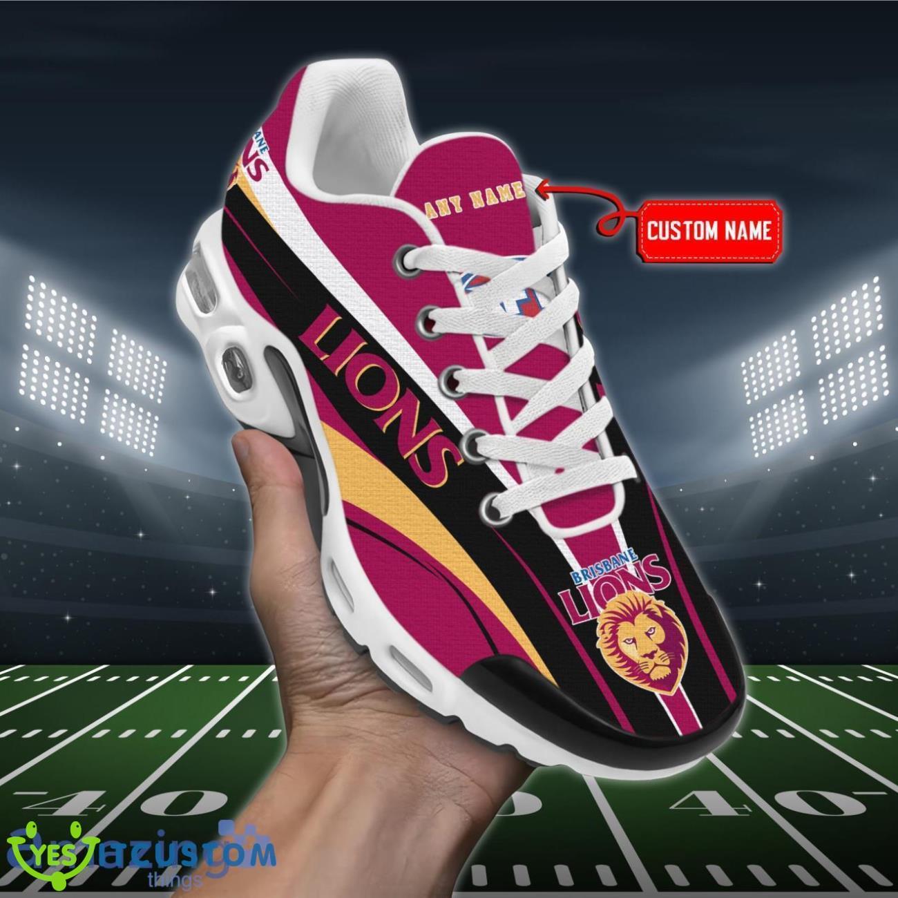 brisbane lions premium air cushion sport shoes custom name for real fans