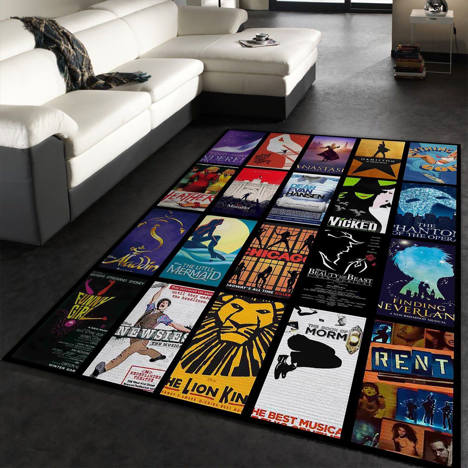 broadway musical rug custom size and printing 0