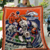 broncos denver 3d customized quilt blanket