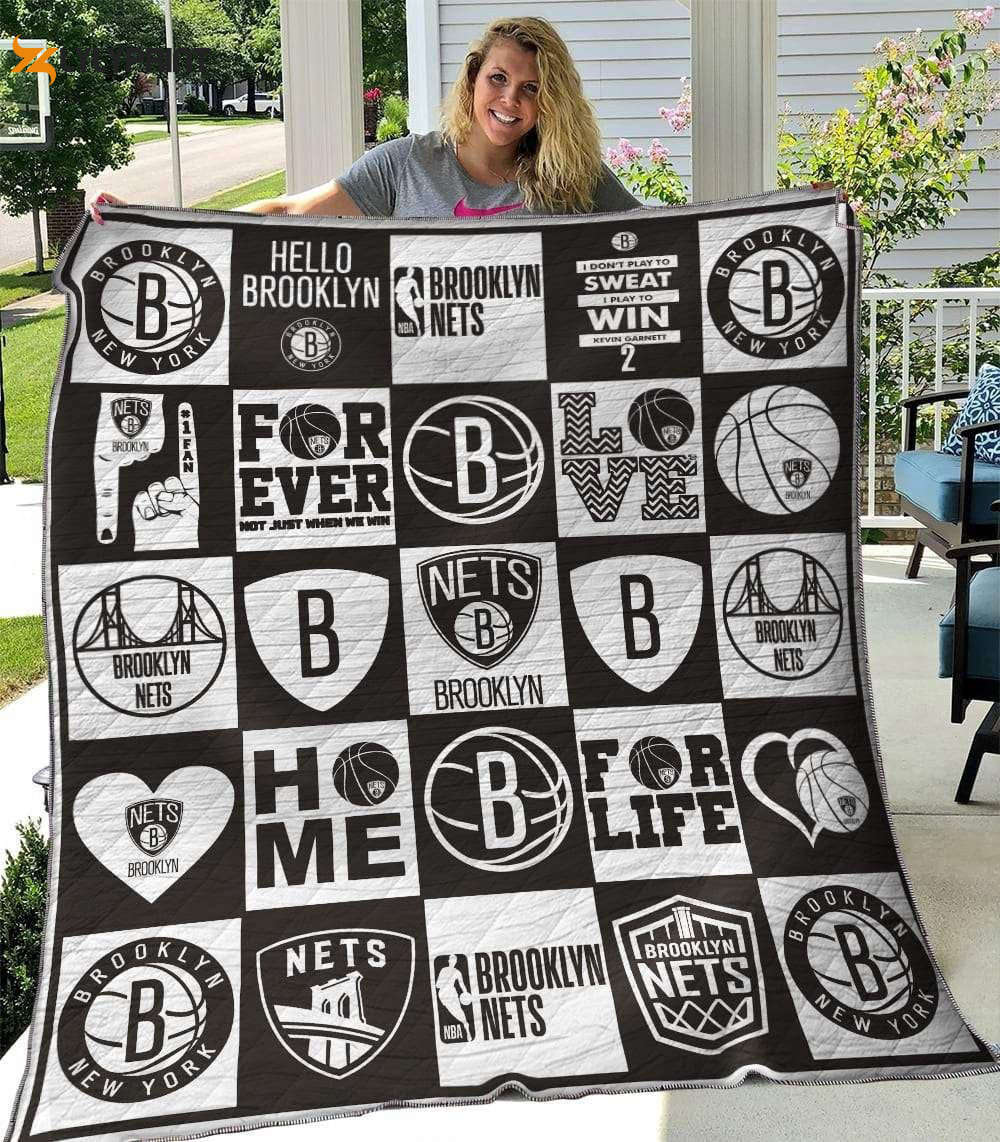 brooklyn nets 1 quilt blanket for fans home decor gift 1