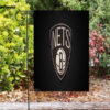 brooklyn nets black wood1 double sided printing garden flag home decor gifts