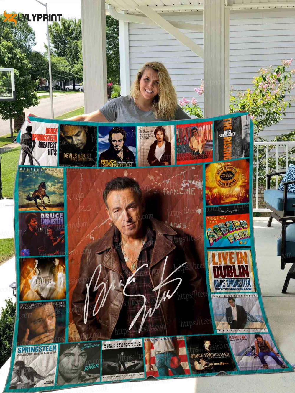 bruce springsteen quilt blanket 2c