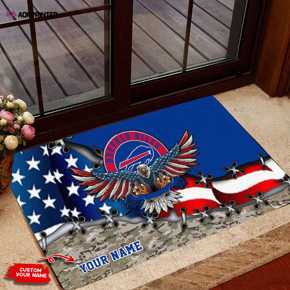 buffalo bills personalized doormat best gift for home decor