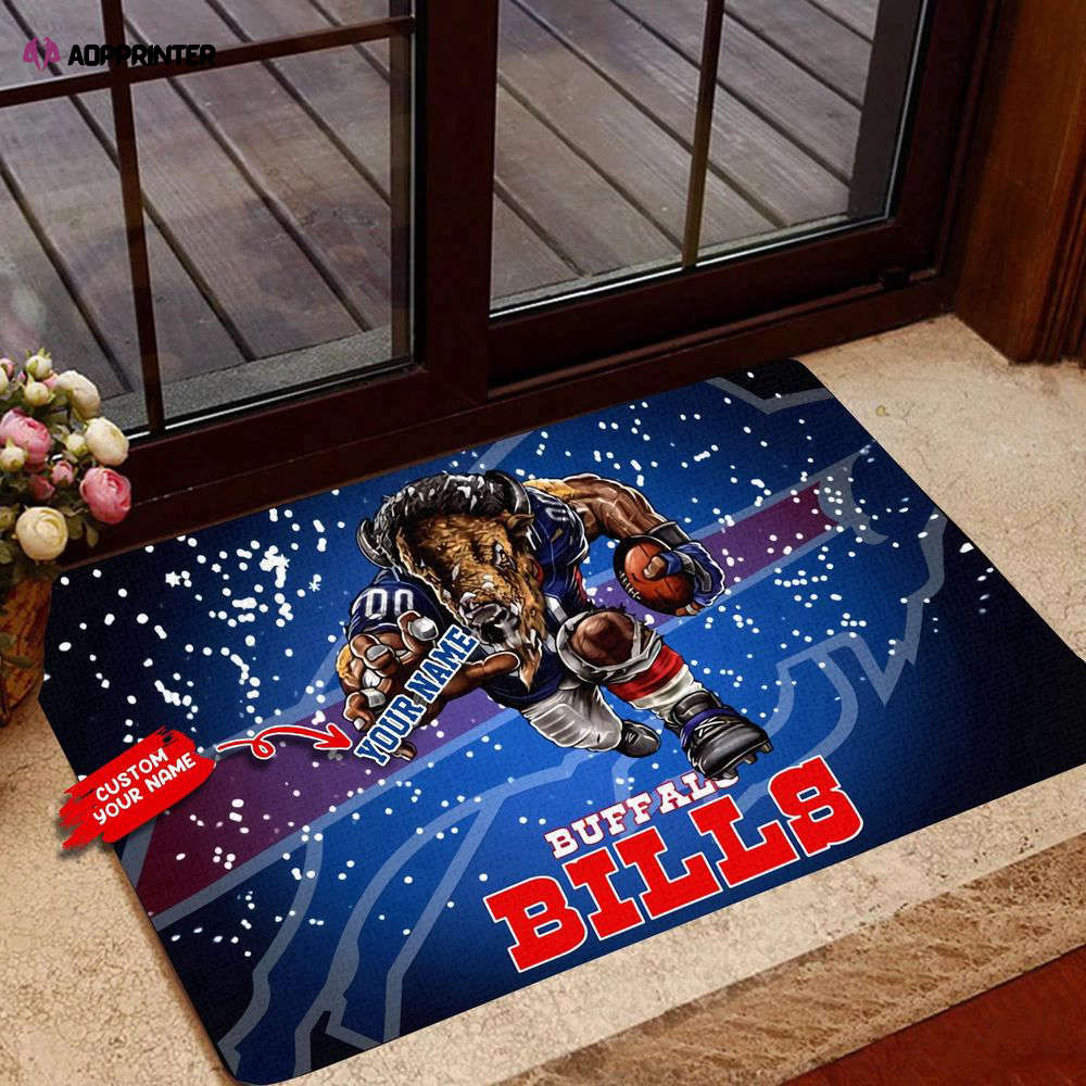 buffalo bills personalized doormat best gift for home decoration