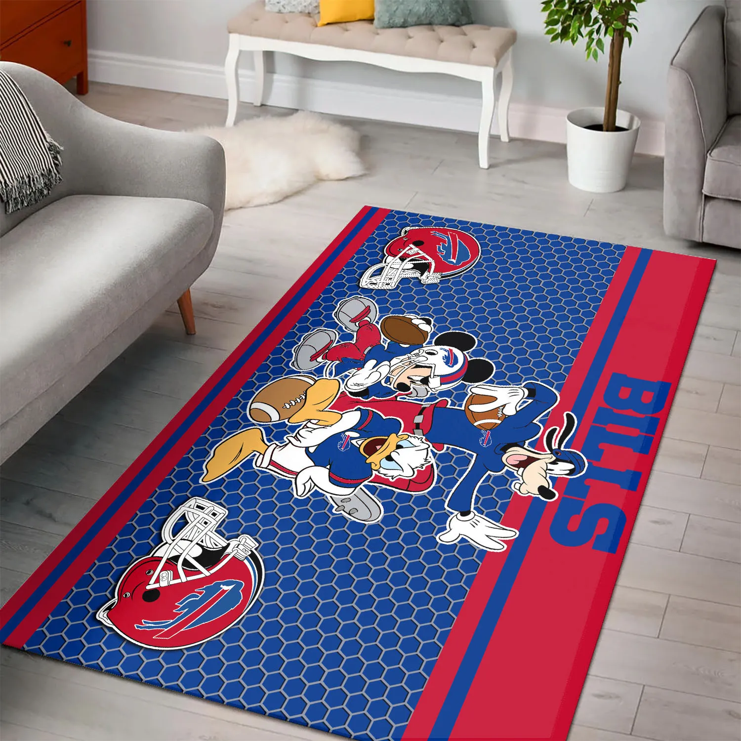 buffalo bills premium rectangle rug 73 avpls