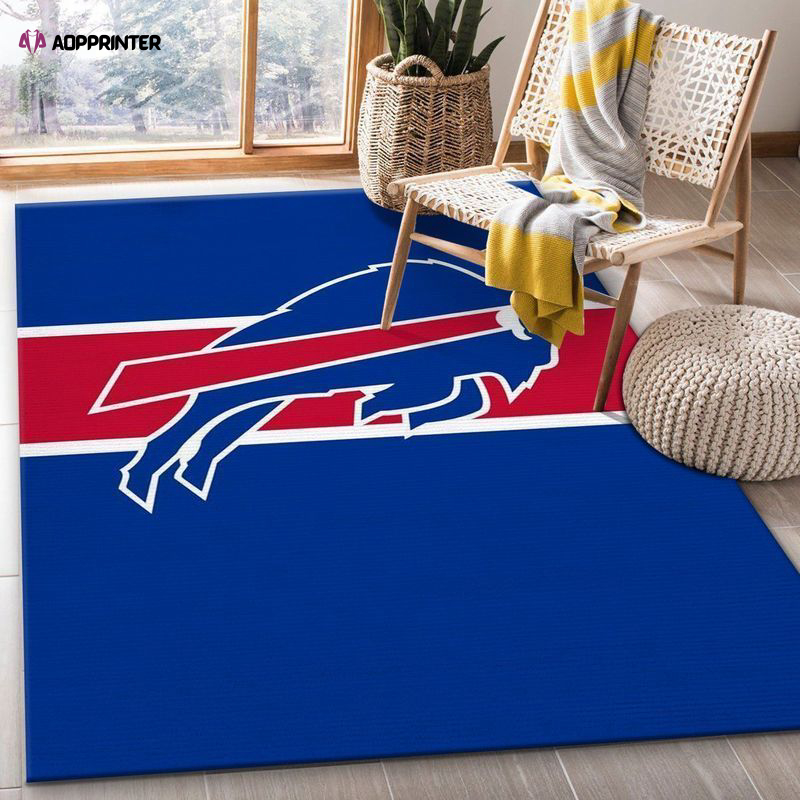 buffalo bills rug living room floor decor fan gifts 116