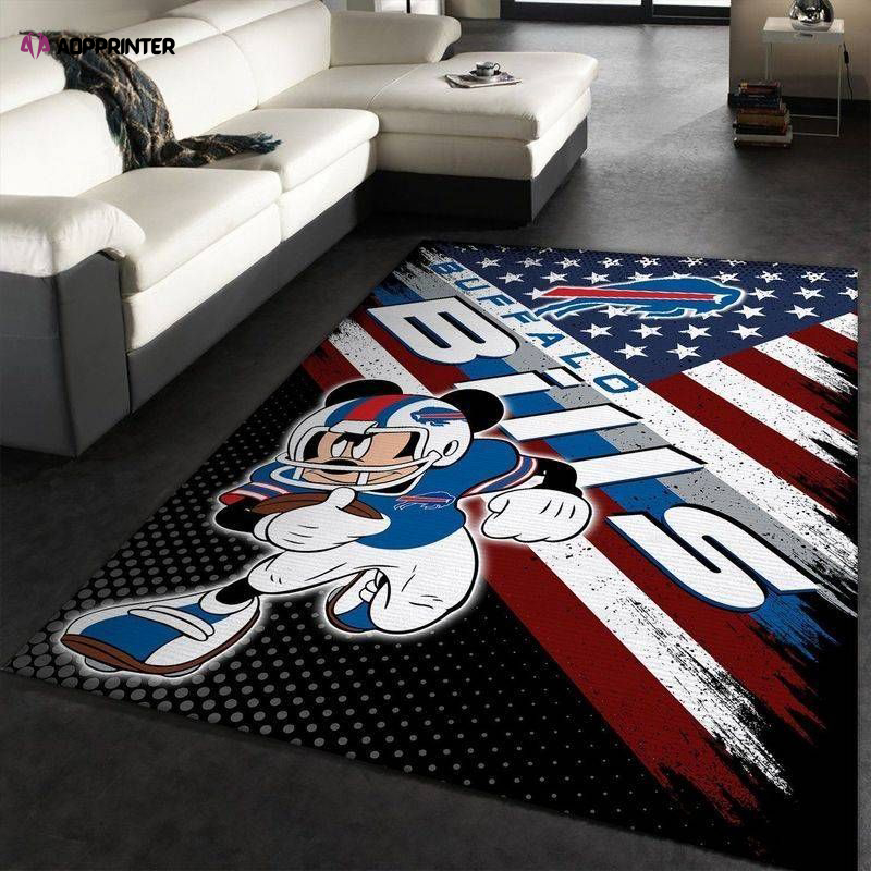 buffalo bills rug living room floor decor fan gifts 123