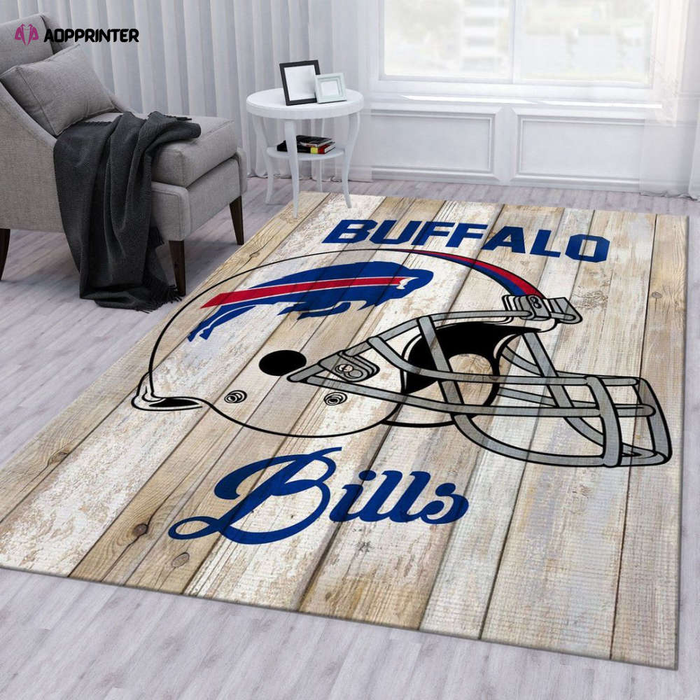 buffalo bills rug living room floor decor fan gifts 133