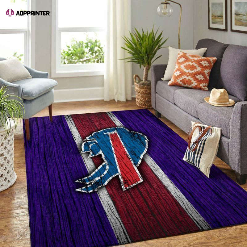 buffalo bills rug living room floor decor fan gifts 169