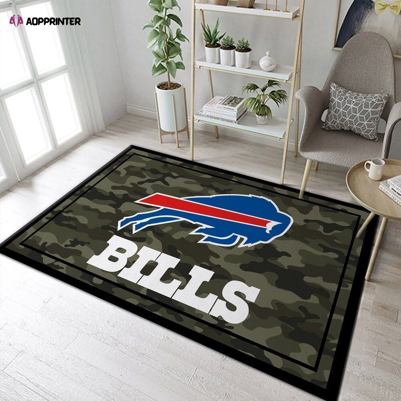 buffalo bills rug living room floor decor fan gifts 175