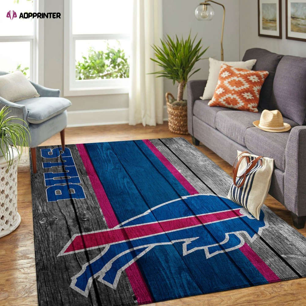 buffalo bills rug living room floor decor fan gifts 178