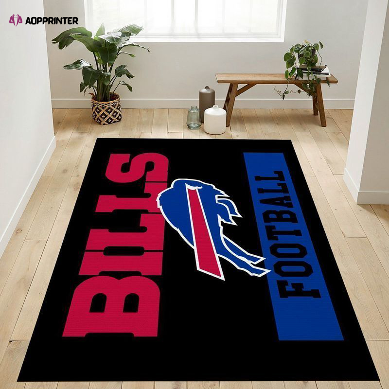 buffalo bills rug living room floor decor fan gifts 179