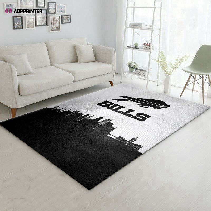 buffalo bills rug living room floor decor fan gifts 18